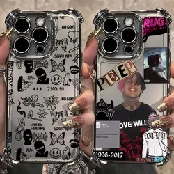 Rapper Lil Peep Hell Boy Plating Case For Xiaomi Redmi 14C 13C 12C K50 K40 Note 13 12 11 10 9S 4G 5G Anti Fall Airbag Back Cover