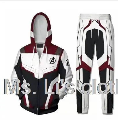 

Hot Sale The Avenger Endgame Quantum Realm Hoodie Men Women cosplay Zipper Hooded Pullover Coat 3D Printed Sweatshirt Jacket