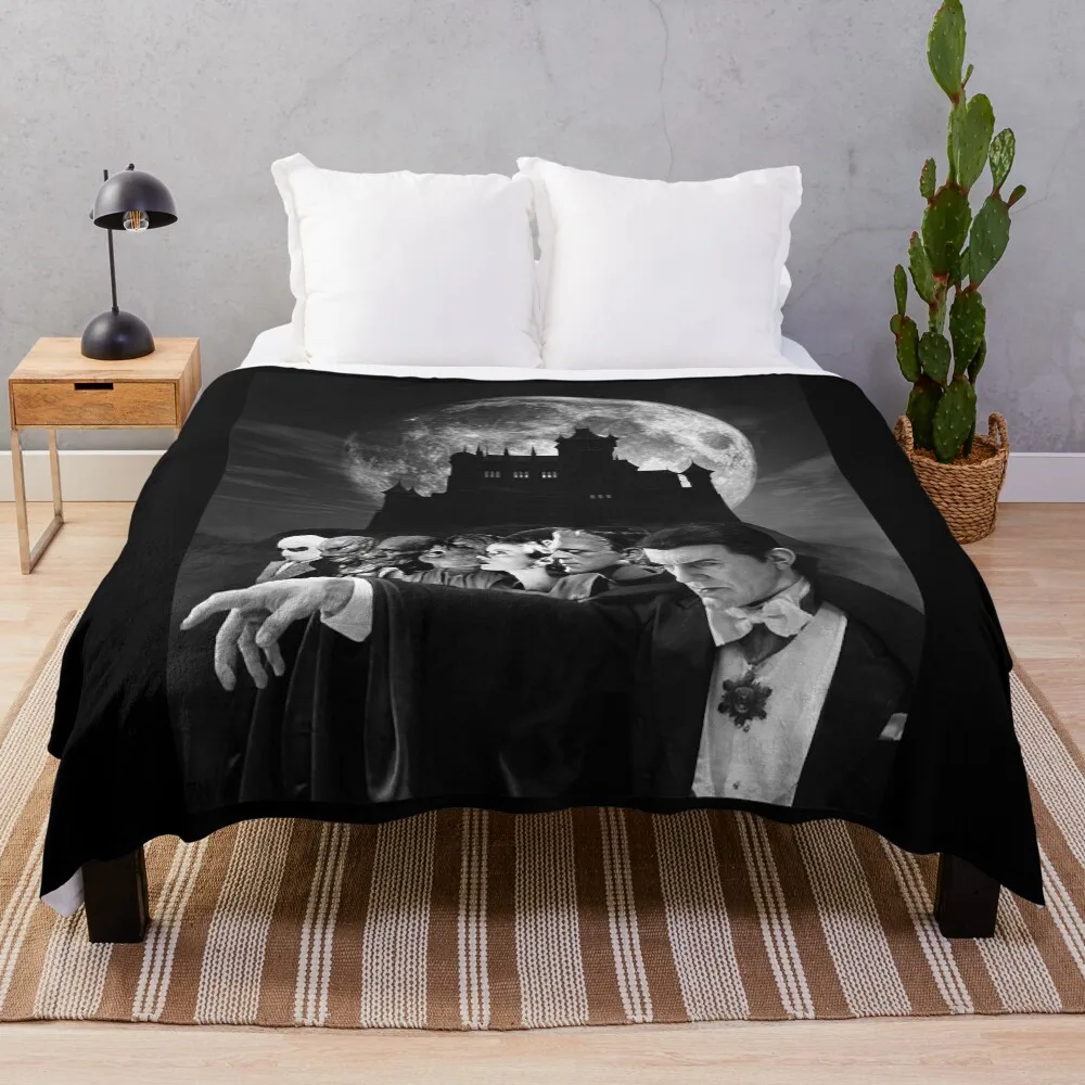 

Classic Universal Horror Monsters Classic Throw Blanket Wrinkle Resistant Lightweight Blanket