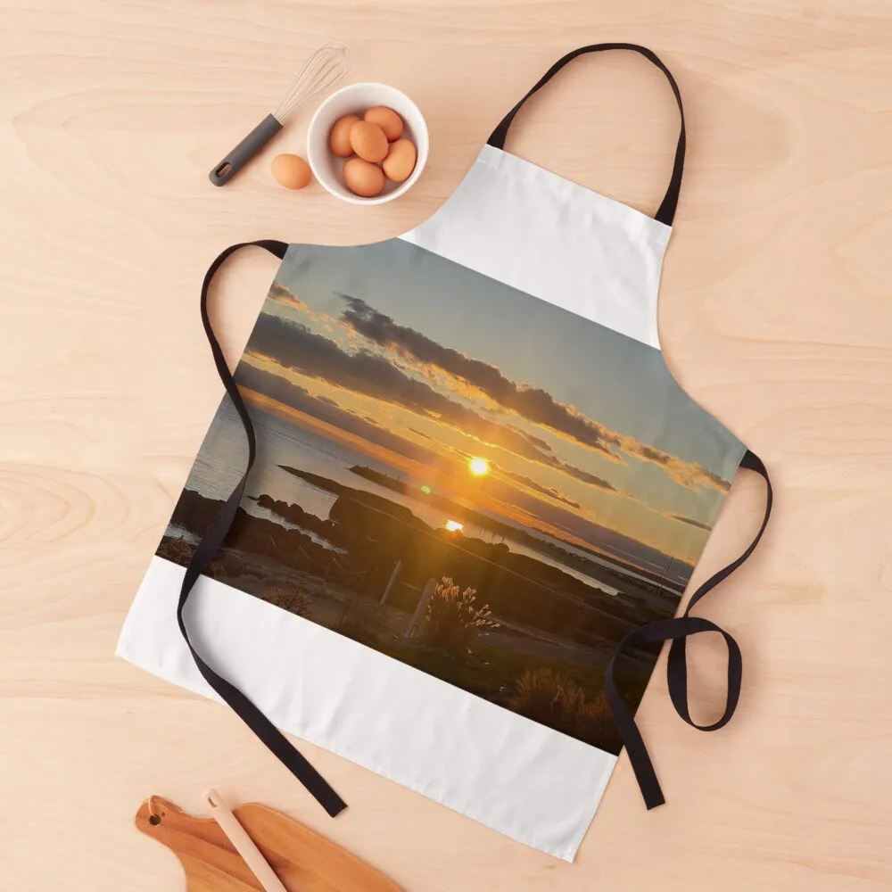 

Bold Sunset Apron Kitchen accessories Chef jacket men Camping Apron