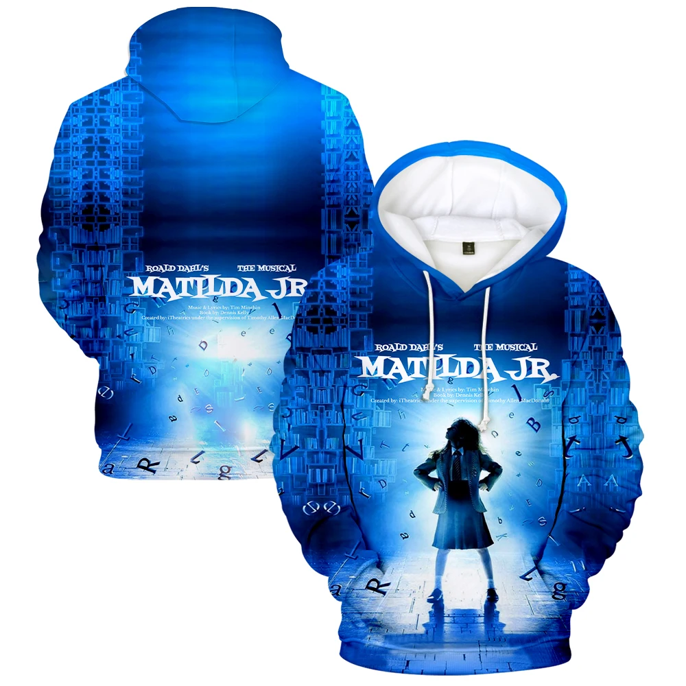 Roald Dahl's Matilda the Musical film bluza z kapturem z długim rękawem mężczyzna kobieta bluza Harajuku Streetwear w stylu Casual 3D ubrania