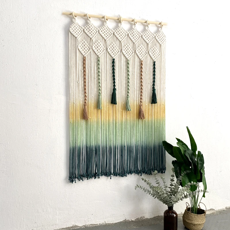 

Hand-woven Colorful Bohemian Tapestry Wall Hanging Is Suitable For Ins Style Homestay Decoration Home Decoration