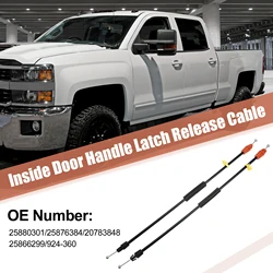 X Autohaux 2pcs LH RH Front Door Handle Latch Release Cable for Chevrolet Tahoe 2007-2014 15940887 25880301 25876384 20783848