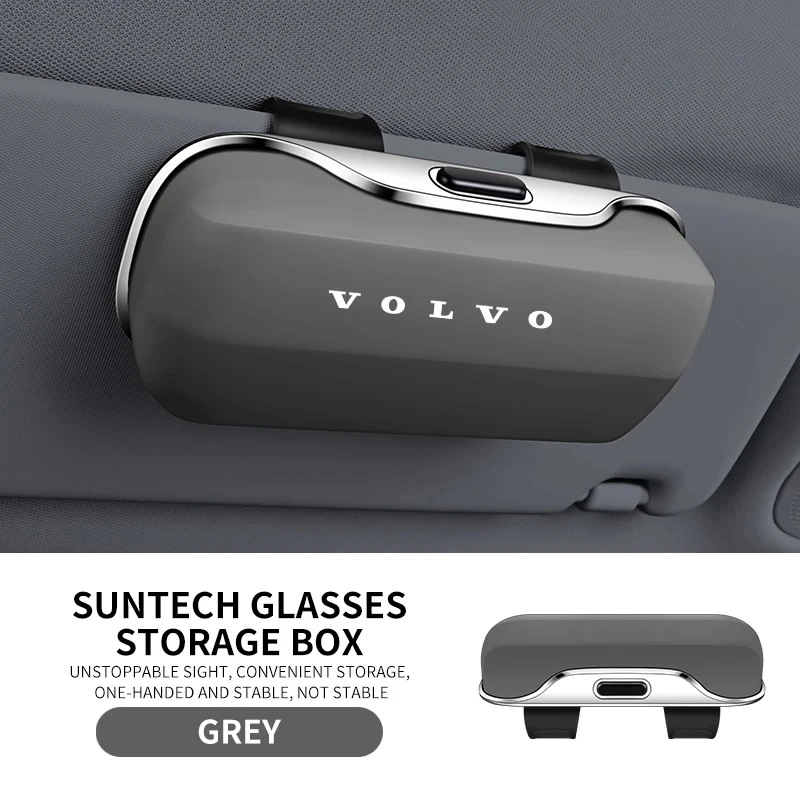 Für Volvo XC40 XC60 XC70 XC90 S40 S60 S90 V40 V50 V60 V90 Auto Visier Sonnenbrille Gläser Fall Gläser Halter Clip Box Zubehör