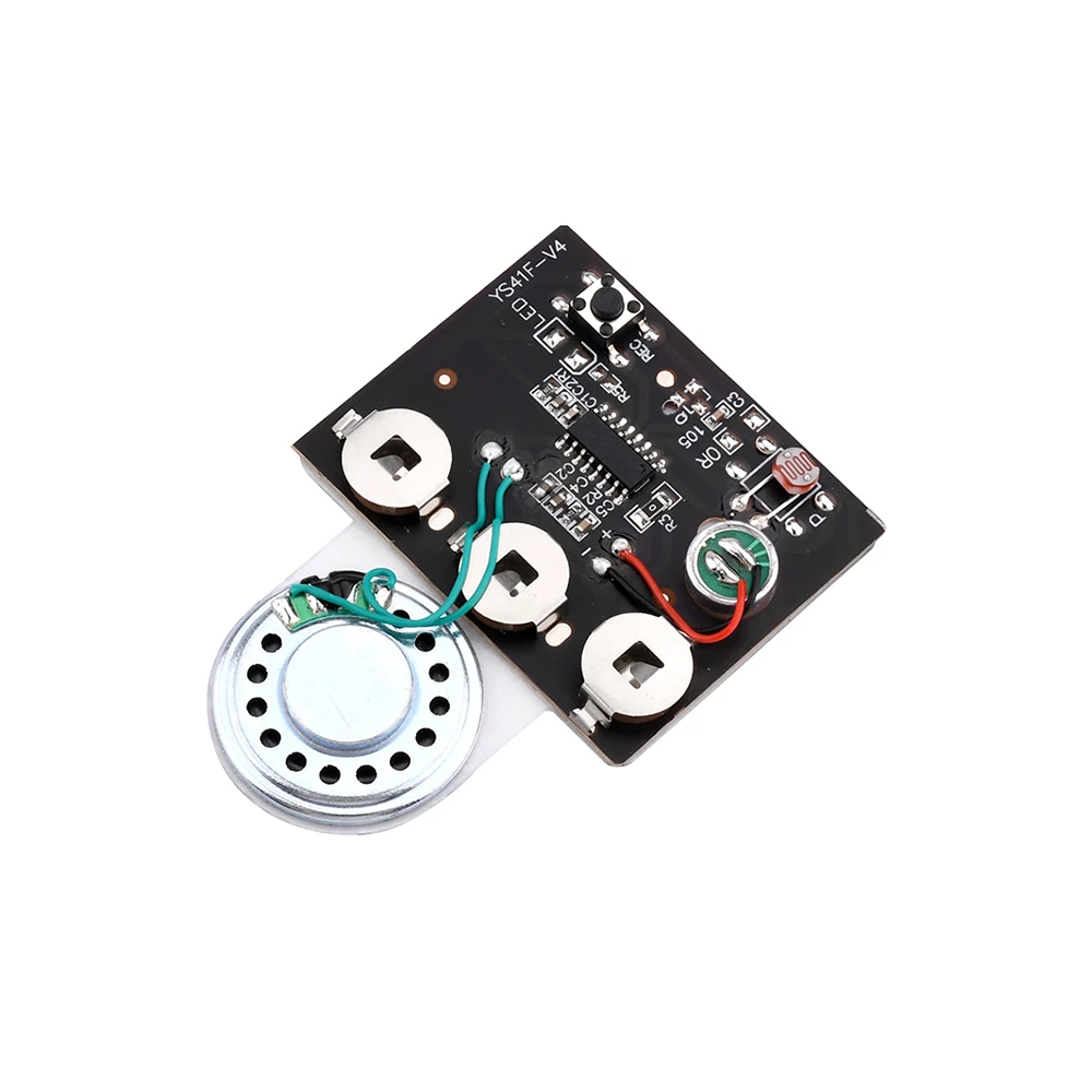 30s Audio Voice Recording Playback Module Button/Light Sensitive/Button with Extension Cord Audio Playboard Music Module