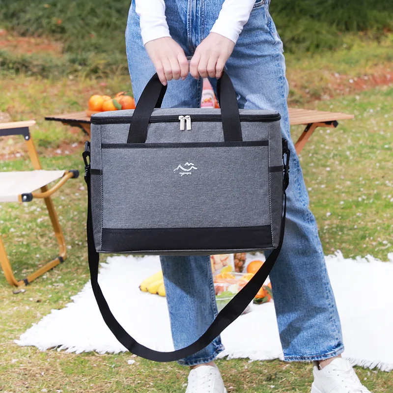 26l grande capacidade acampamento piquenique isolado saco térmico caixa térmica viagem almoço gelo térmico comida almoço saco