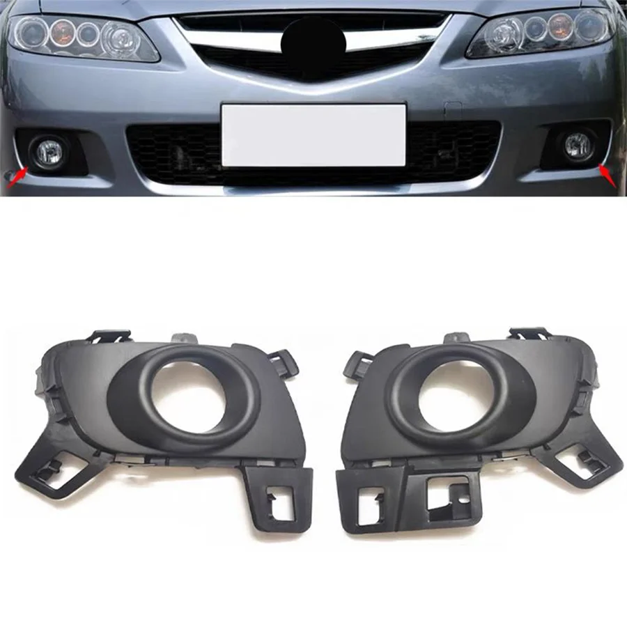 1Pc Car Fog Lamp Bezel Fog Light Grill Cover For Mazda 6 2011 2012 Front Bumper Fog Light Frame GR1V-50-C21A / C11A
