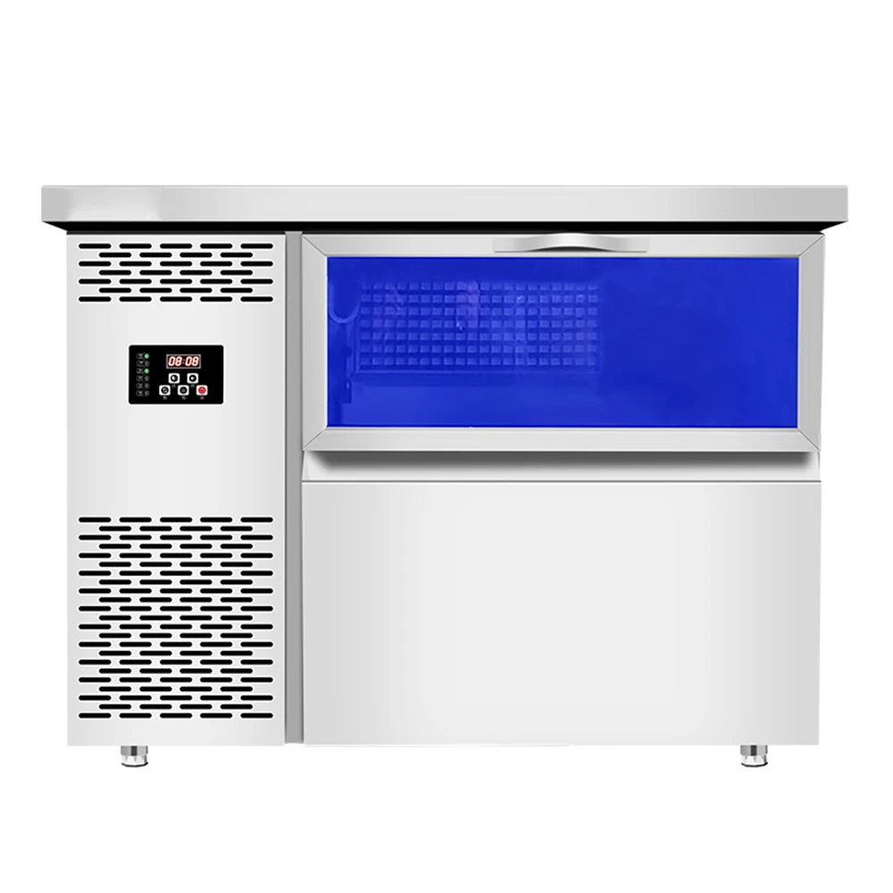 Split Type Commercial Ice Cube Ice Machine Full Size Cube Undercounter Commercial Automatic Ice Maker