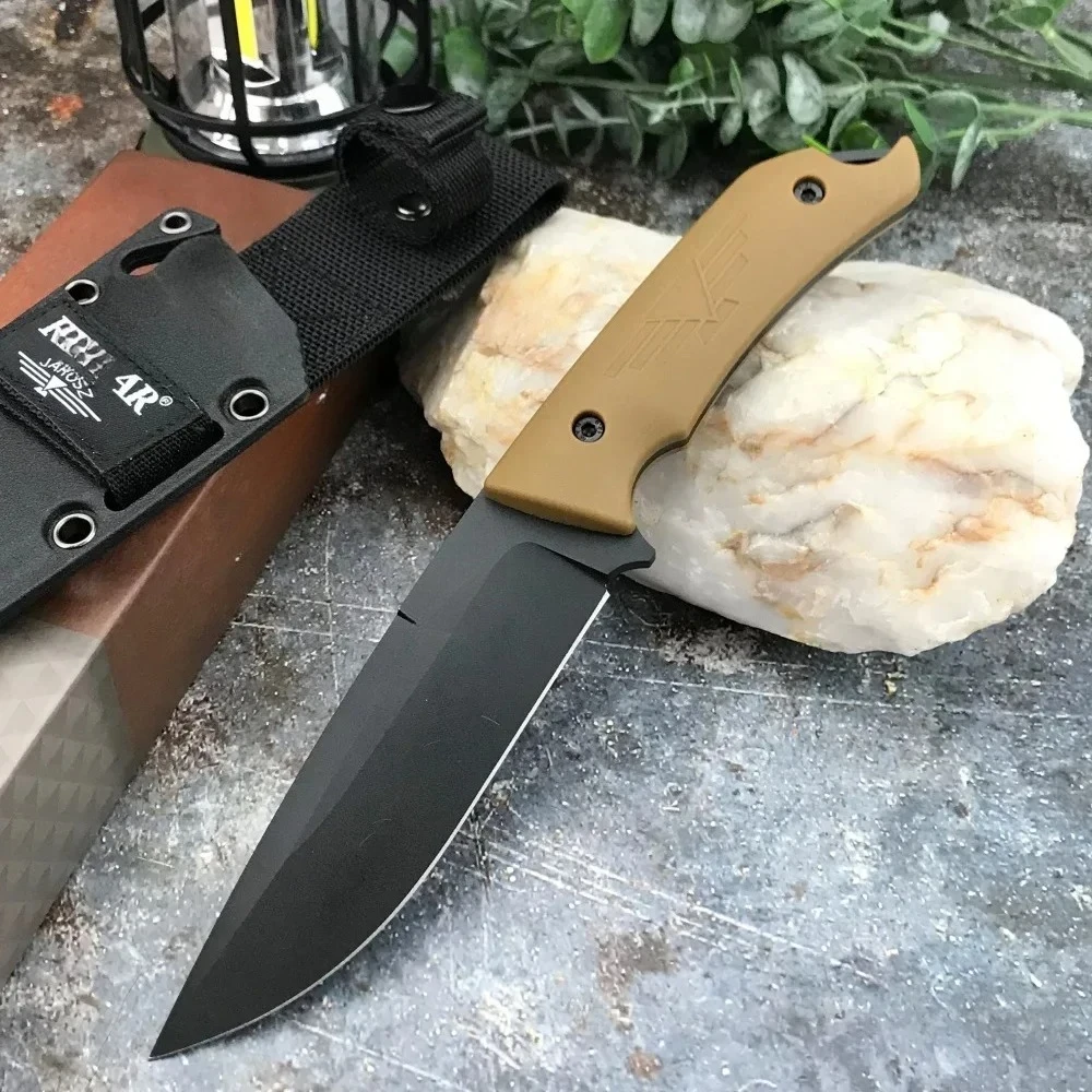 2025 KB 7503Tactical Fixed Blade Knife High Hardness 9Cr13Mov Blade Sharp EDC Survival Cutting Tool  Rescue Knife with Sheath