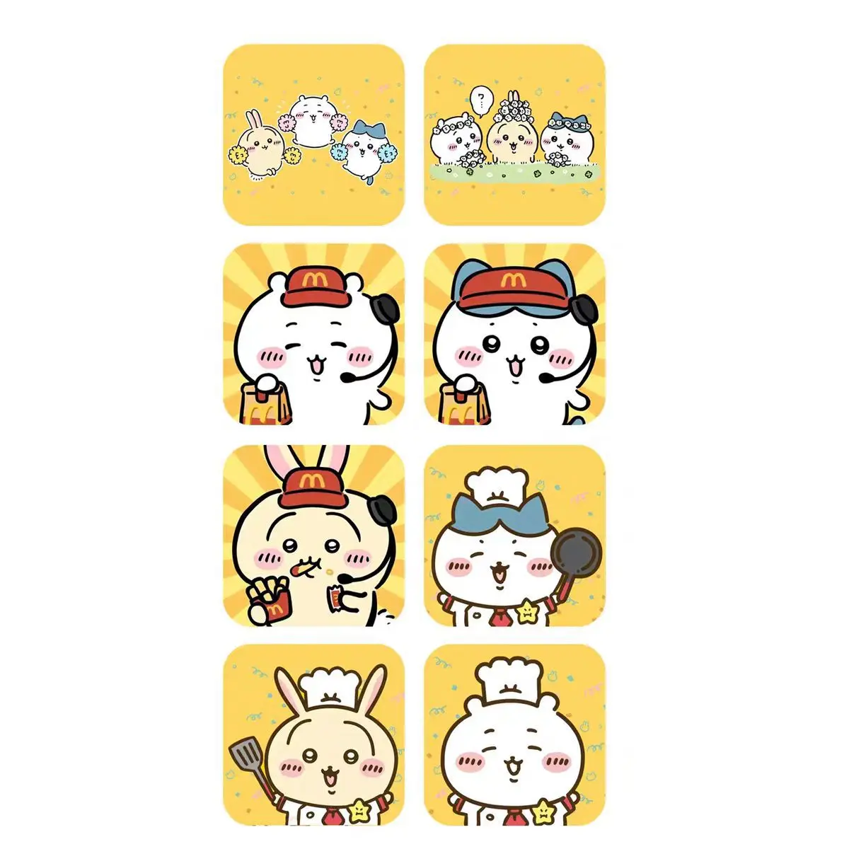 500Pcs /Roll Kawaii Chiikawa Usagi Tape Stickers Cute Hachiware Reward Student Handbooks Laptop Decorative Stickers Gifts Toys view 2