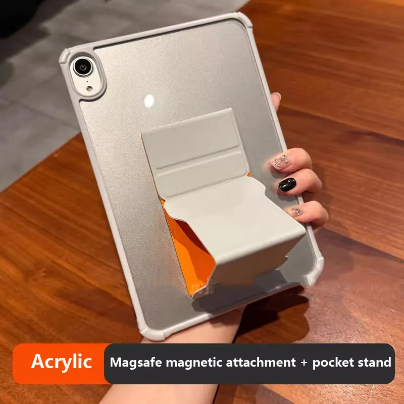 

Magnetic Acrylic Case For iPad A16 11th Gen 2025 Air 11 7 6 5 4 Pro 11 13 12.9 10th 10.9 10.2 Air13 Mini 7 6 Pocket Holder Cover