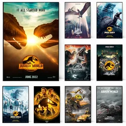 Jurassic World Dominion Canvas Movie Prints Canvas Wall Art Modern Dinosaur Film Picture for Kids Room Home Decor Cuadros