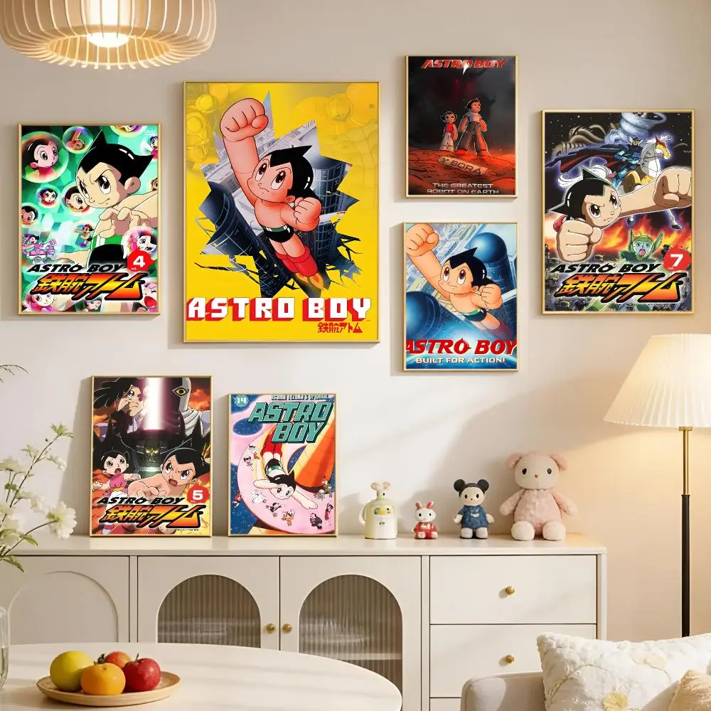 Anime Classic Robot Astro Boy Poster PP Self Adhesive Aesthetic Room Decor Bedroom Dorm Gaming Room Home Decoration Gift