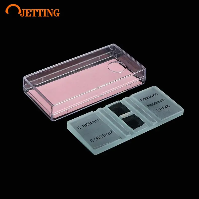 74*33mm Blood Cell Count Plate Glass Microscope Slide With Grid Counting Chambers For Hemocytometer Yeast Counting Biology TooL