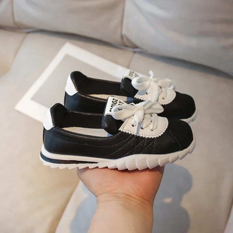 Girls' Shoes Spring New Korean Children's Soft-soled Foot-covering Sports Sneaker Boys' Versatile Flats Loafer