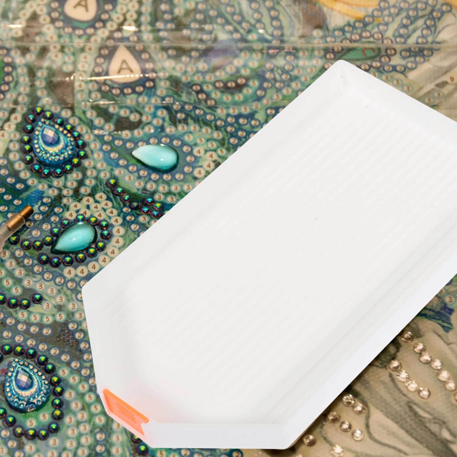 10pcs Diamond Bead Sorting Tray Large Rhinestone Storage For Diy Craft Work Cross Stitch Organizer Tool Kit Smooth Flexible