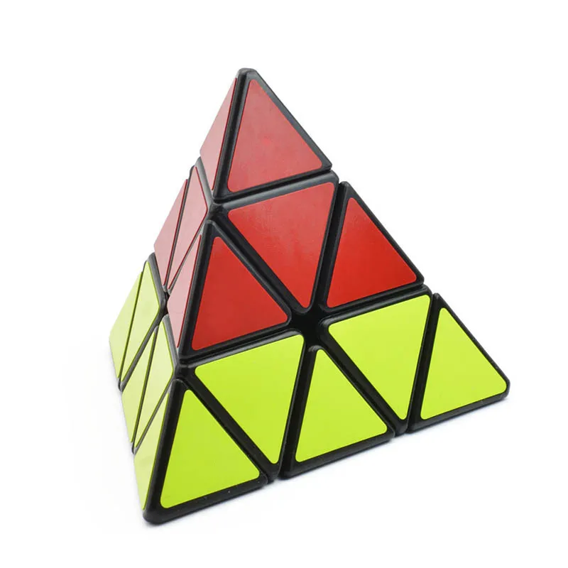 Puzzle Pyramid Cube Environmental Plastic Speed Magic Cube gioco antistress bambini che imparano il giocattolo educativo immagini lo sviluppo