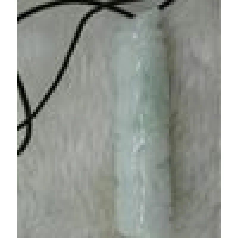 

Hand-carved natural jade auspicious dragon column (amulet). The necklace pendant is missing.