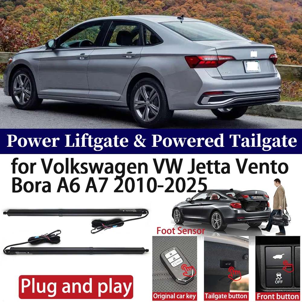 for Volkswagen VW Jetta Vento Bora A6 A7 2010-2025 Car Power Liftgate Automatic One-Click Powered Tailgate Strut Plug＆ play