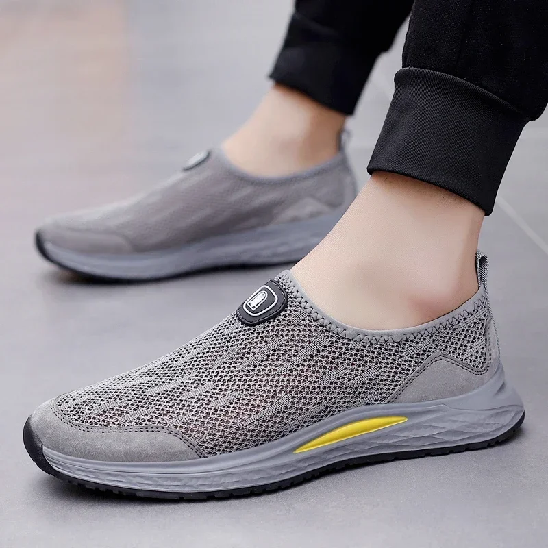 

Outdoor Mesh Mens Casual Shoes Autumn Cool Sneakers Men Non-slip Hiking Shoes Breathable Male Treking Shoe New Hollow Out Flats