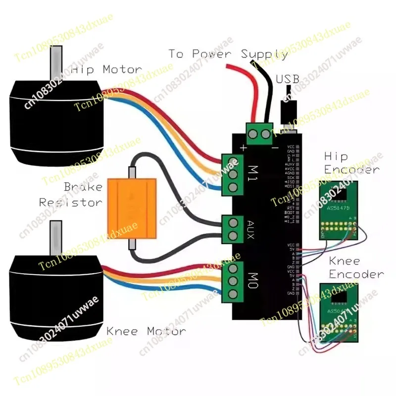 FOC BLDC Dual Motor Controller MKS XDRIVE Xdrive3.6 Upgrade Kit, 56V For AGV-Servo, High-Precision Based On Odrv V3.6
