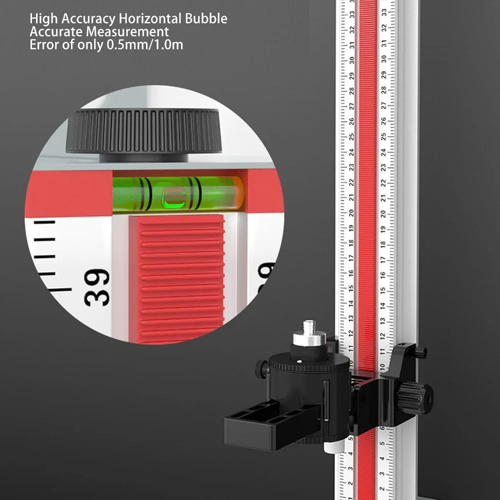 Aluminum Alloy Lasers Level Wall Mount Bracket Adjustable Height 180 Degree Rotation Lasers Level Holder Millimeter Fine Tuning