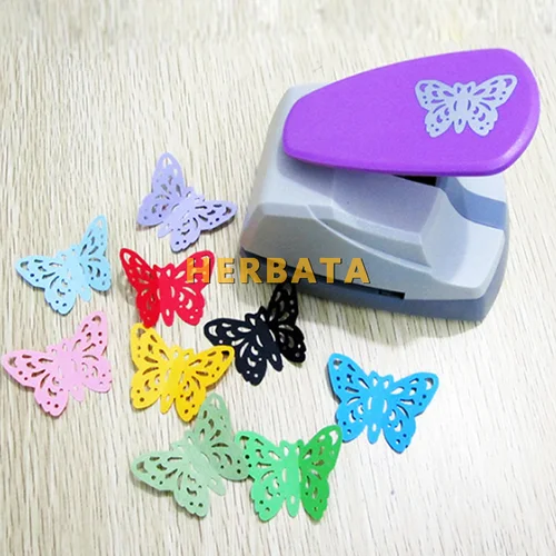 Imagen 2 del producto Perforadora de papel 3D de mariposa de 4,7 cm para álbum de recortes, fabricación de tarjetas, manualidades DIY, herramienta cortadora perforadora de mano