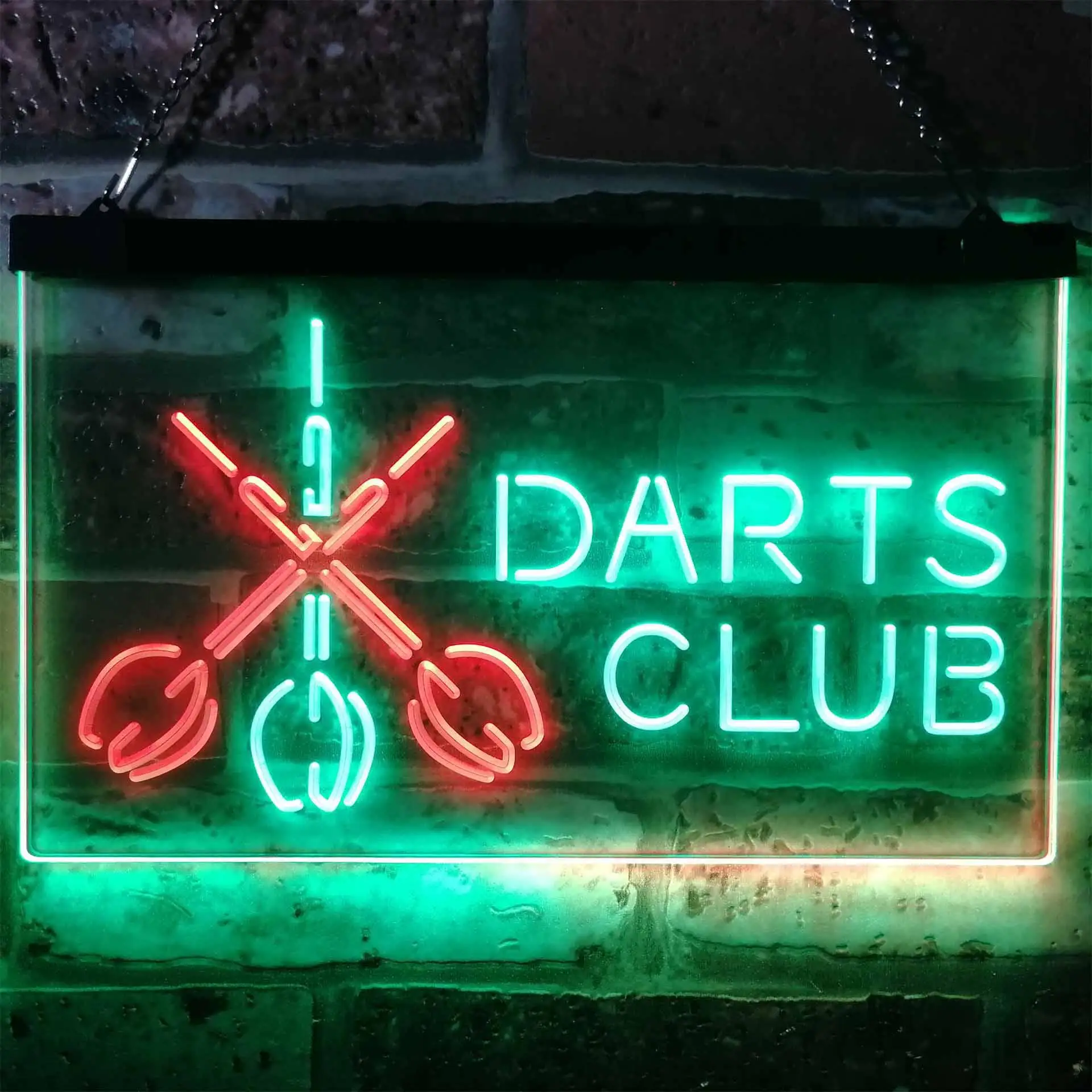 Dart Club Dual Color Led Neon Sign st6-i3185