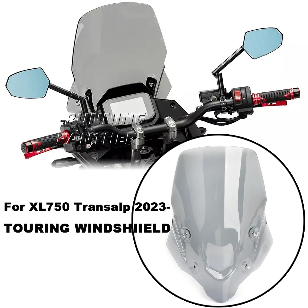 

Motorcycle Windshield Windscreen Front Acrylic Wind Shield Screen Deflectors For Honda XL750 TRANSALP XL 750 Transalp 2023 2024