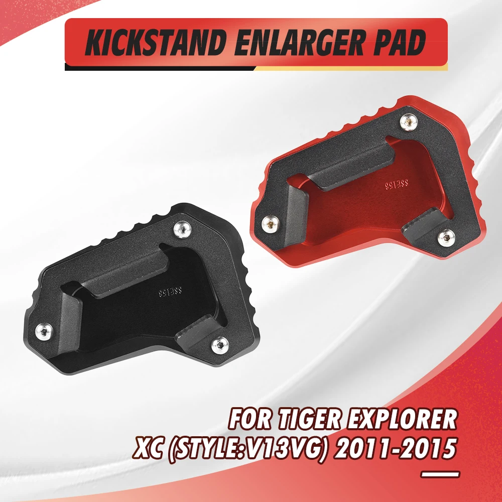 

For Tiger Explorer XC (Style:V13VG) 2011 2012 2013 2014 2015 Motorcycle Kickstand Foot Side Stand Extension Pad Support Plate
