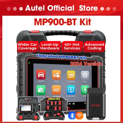 Autel MP900-BT 키트 진단 스캐너, 자동차 OBD1 OBD2 스캔 도구, DoIP CANFD MP900 BT OE ECU 코딩, MP808BT Pro 업데이트