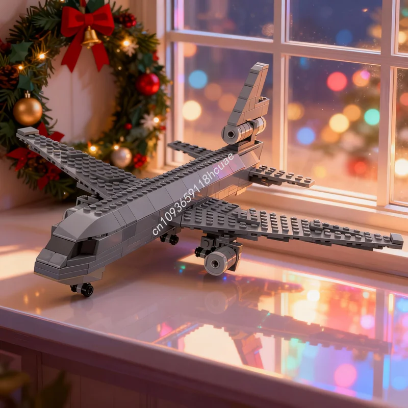 

Набор строительных блоков MOC «Аэропорт города» (307 деталей), модель McDonnell Douglas KC Extender, конструктор, рождественский подарок, игрушка, идея для творчества, сделай сам