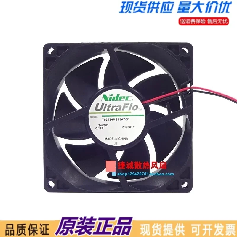 Original Nidec T92T24MS13A7-51 24V 0.18A 9025 9CM Inverter Cooling Fan