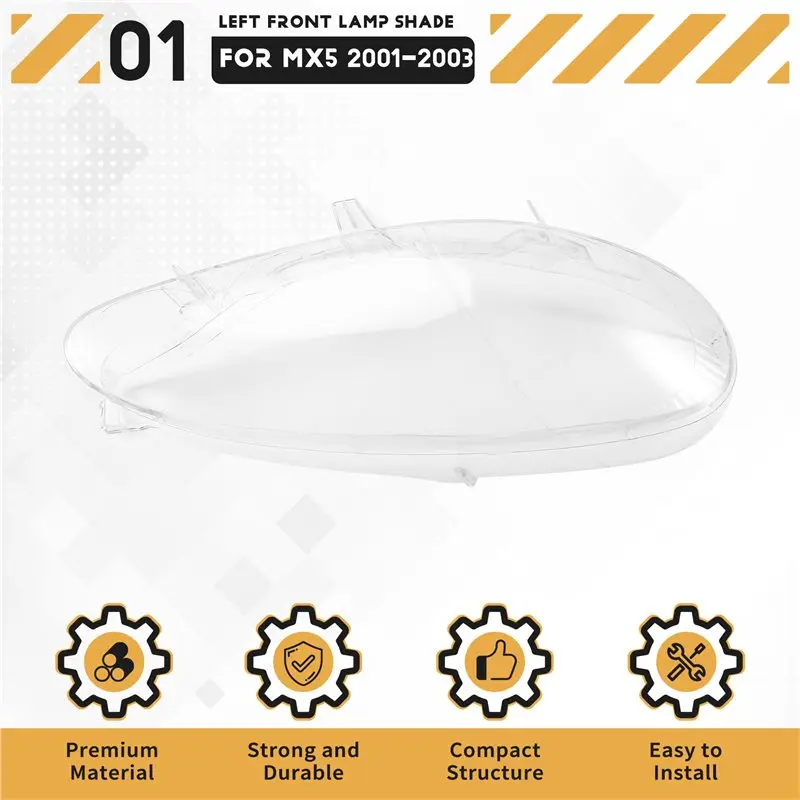 لمازدا MX5 2001 2002 2003 سيارة العلوي قذيفة قناع شفاف عدسة عاكس الضوء اليسار