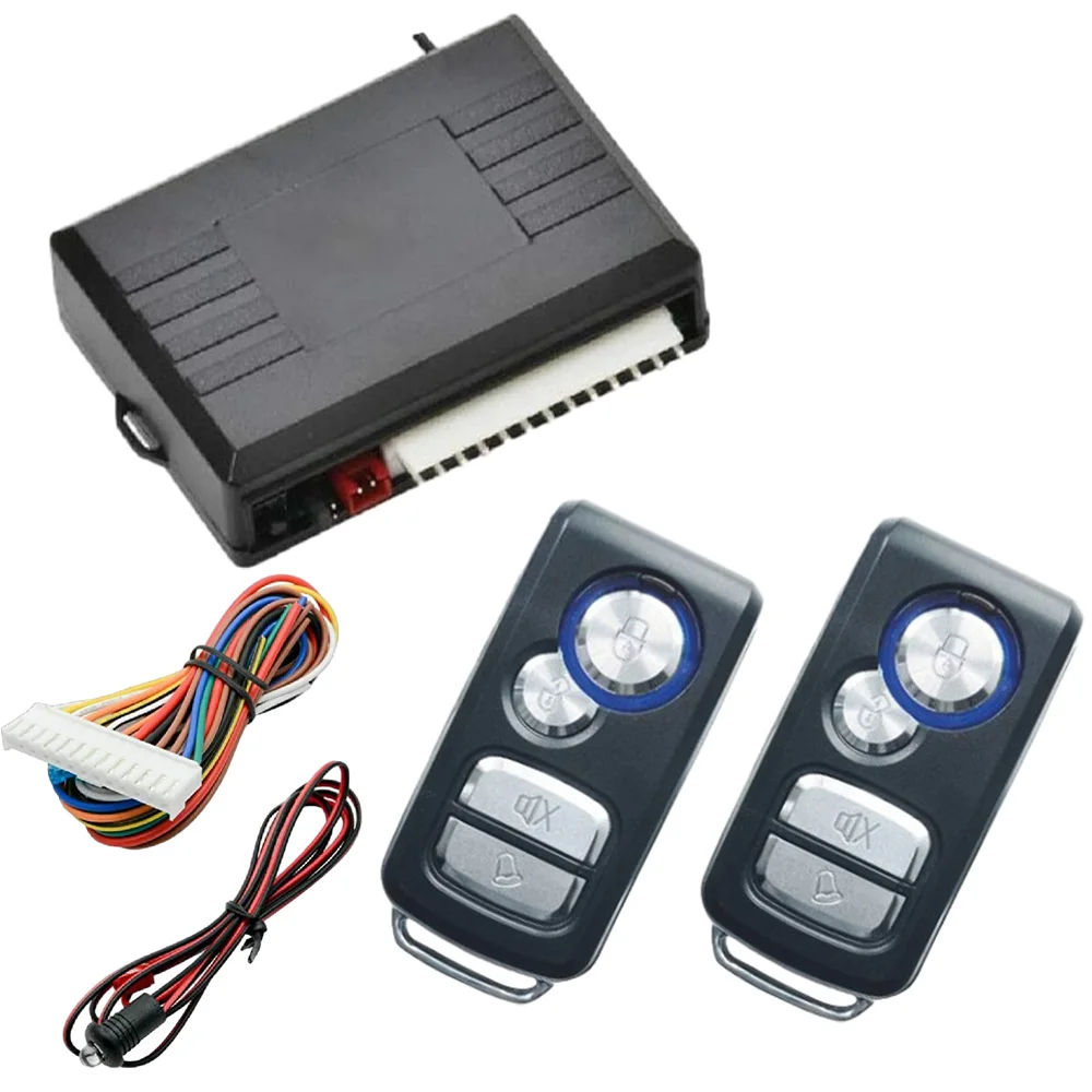 

Universal Auto Car Remote Central Door Lock Keyless Entry System Car Alarm Systems Central Locking With 2 Remote Controllers