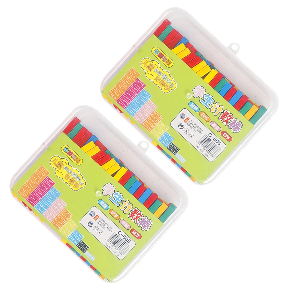 100 قطعة تعلم الرياضيات الخشبية للأطفال ألوان زاهية الرياضيات التعليمية مرحلة ما قبل المدرسة وسائل تعليمية تطوير المنطق