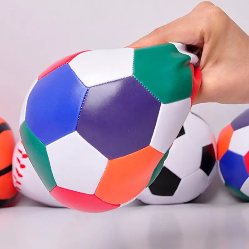 Soccer Ball Soft Little Soccer Balls Stuffed Soccerball Mini Soft Football Mini Soft Elastic Football Toy For Birthday Christmas