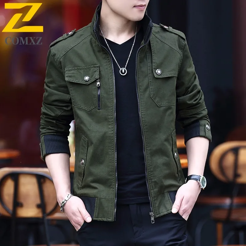 

COMXZ 2025 Men's Fleece Lined Workwear Jacket Winter Thick Washed Waterproof Heavy Duty Quality Comfortable Coat