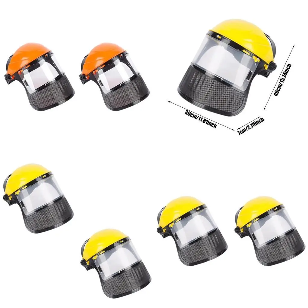 

652F Full Face Mesh Mask Safety Helmets For Logging And Brush Cutting Forestry Safety Brush Cutting Yard Work Protective 2pcs