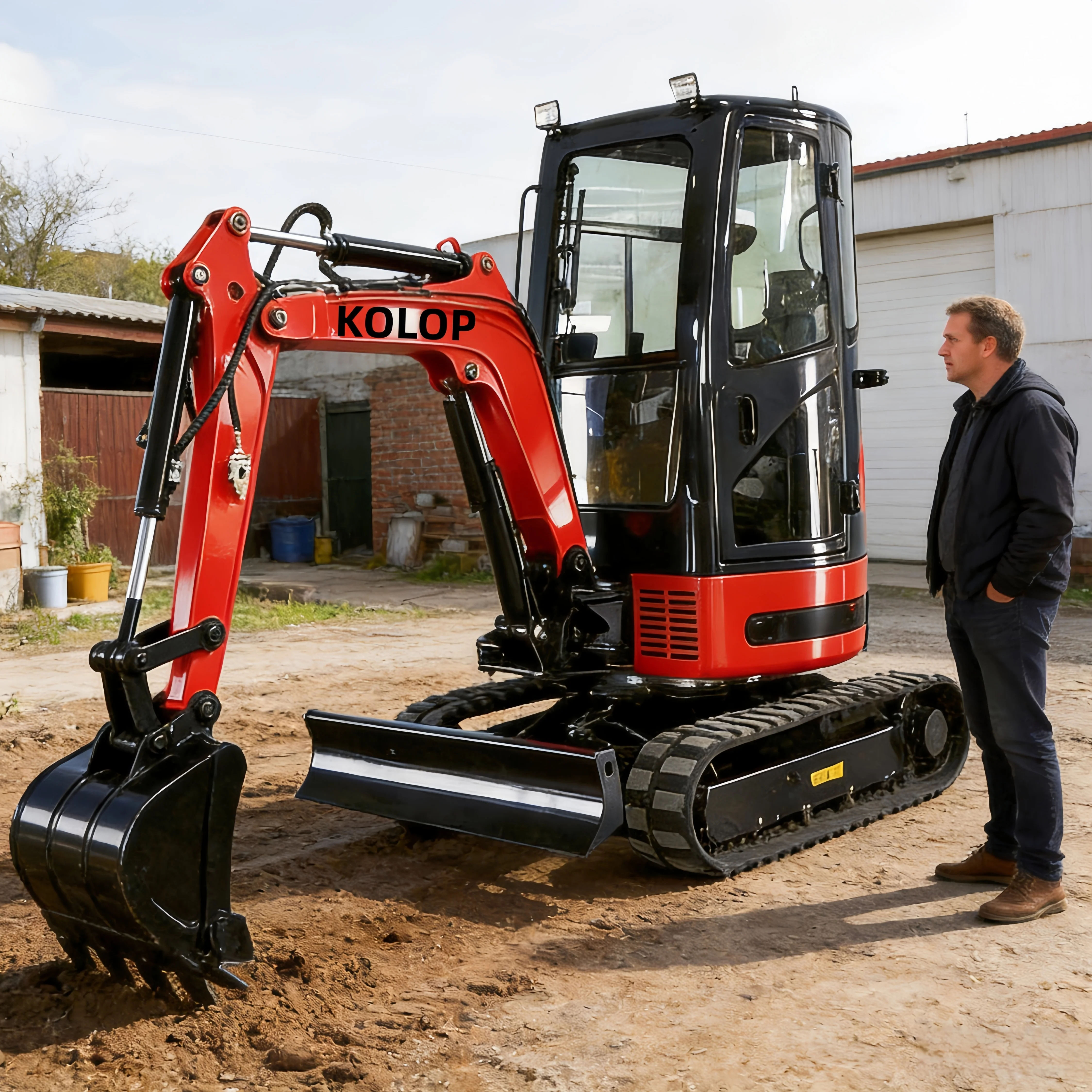 

Enclosed Cab 1 Ton Mini Excavator 1.5 Ton Crawler Garden Farm Sale EURO 5 Kubota Yanmar Engine Customized Fast delivery