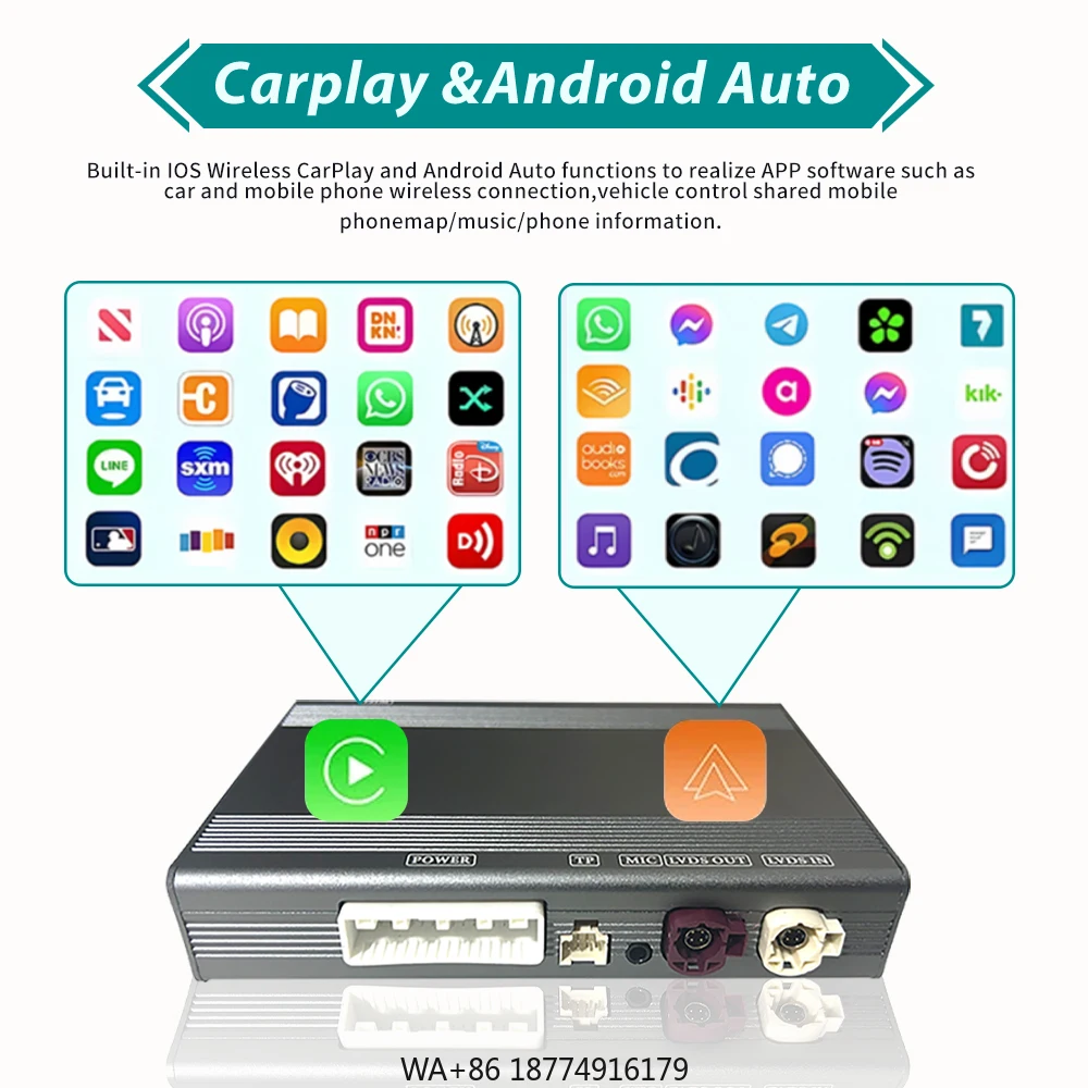 MMI Wireless  Carplay Smart Box for  XK 2009-2014 Android Auto Multimedia Navigation Mirror Link Original Screen