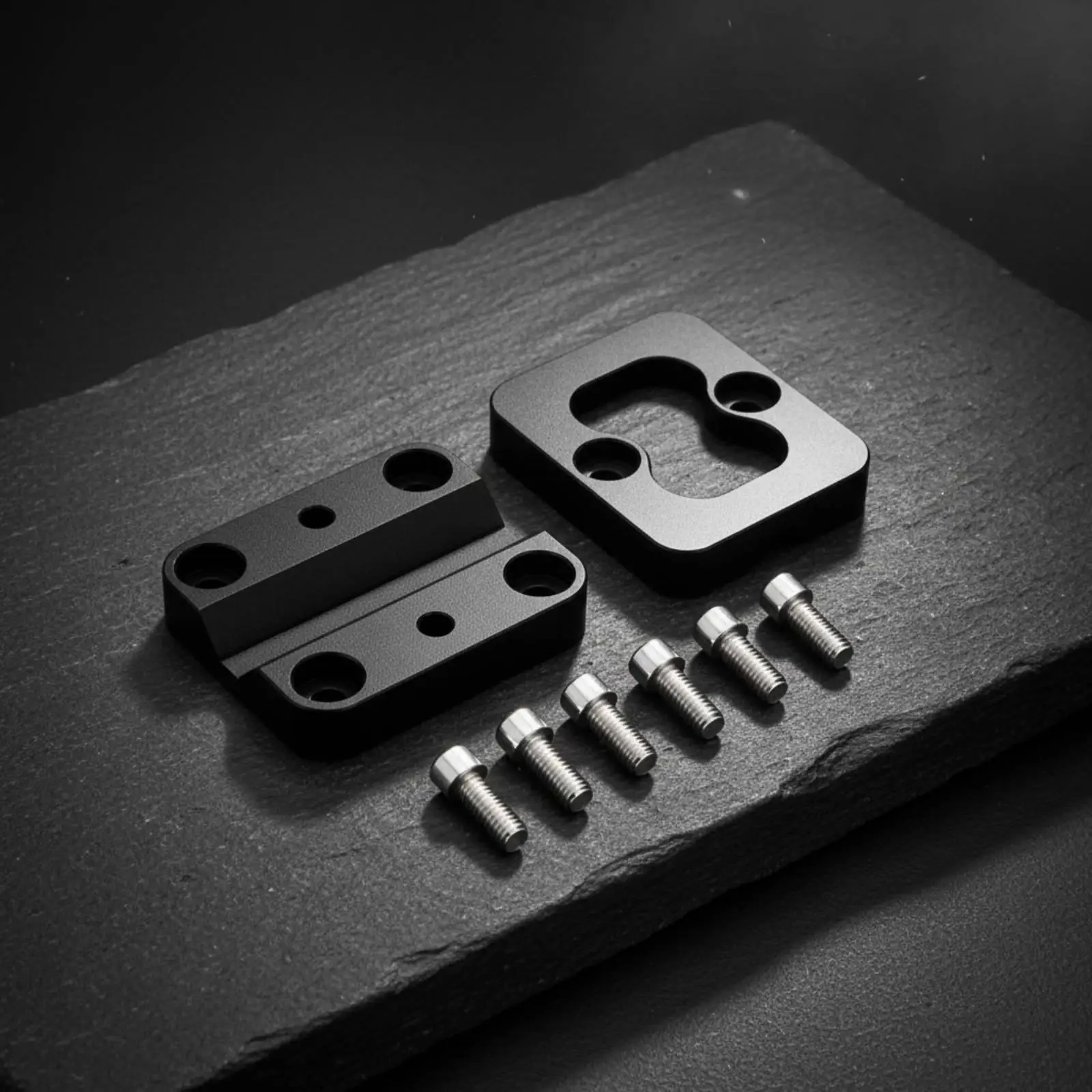 Motorcycle Bracket Mounting Plates Matte Black Bracket Through Holes Motorcycle Navigation Mount
