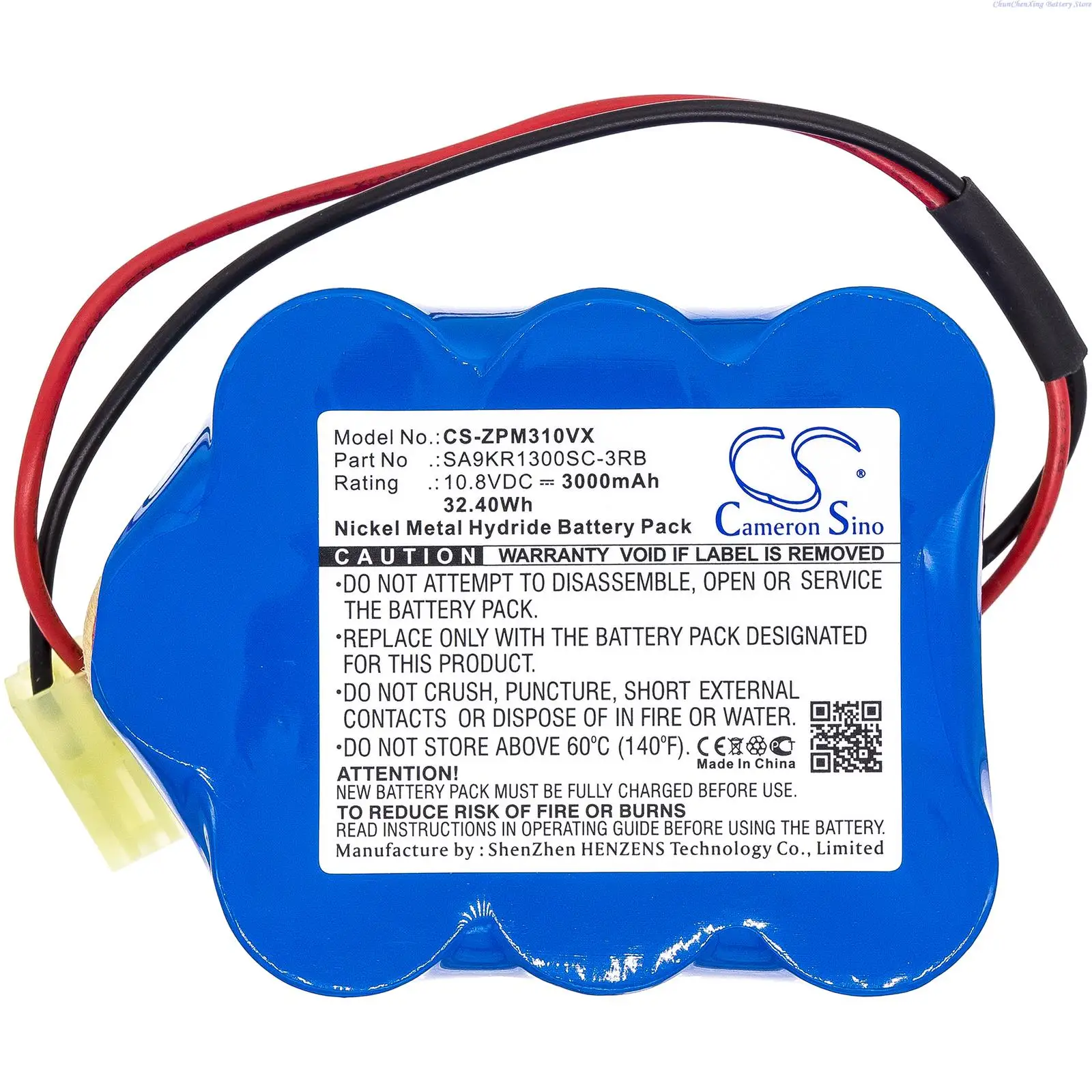 Replacement 10.8V 3000mAh Vacuum Cleaner Battery for ZEPTER 9P130SCR, 9P-130SCR,9P130S,9P-130S,LMG-310 + TOOL and Gift