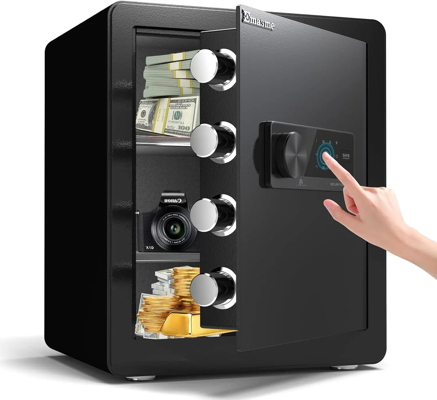 

Сейф, небольшие сейфы для домашнего замка с электронной клавиатурой, сейф со съемной полкой для наличных, ювелирных изделий, документов, цифровых