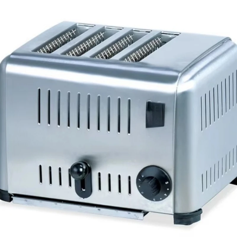 Commercial 4-piece Electric Toast Baker Stainless Steel Sandwich Baker