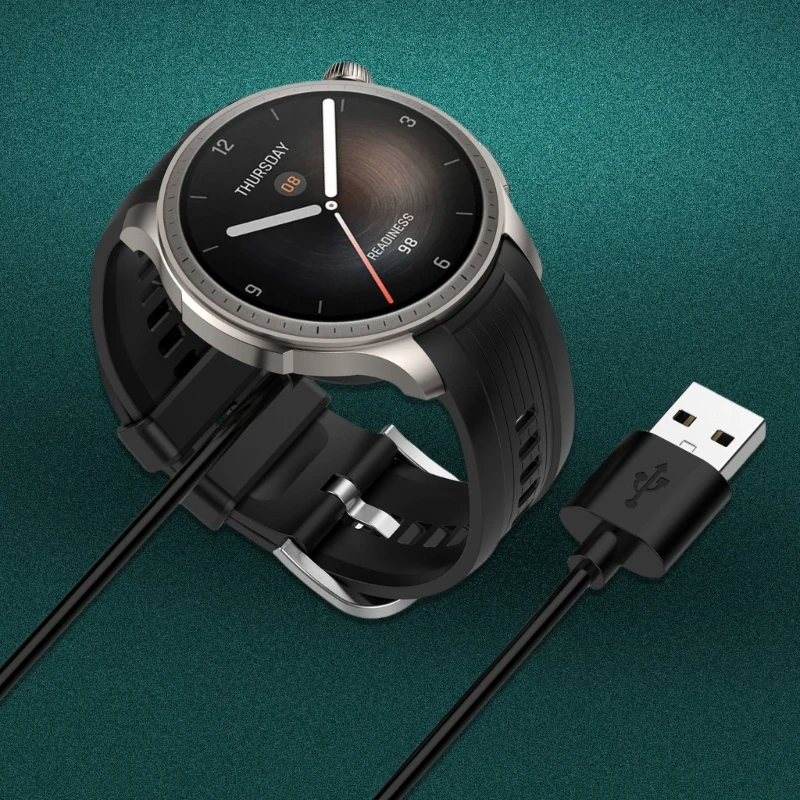 USB-кабель для быстрой зарядки, шнур с магнитным креплением, безопасное подключение, портативный, подходит для умных часов Amazfit T-Rex 3,