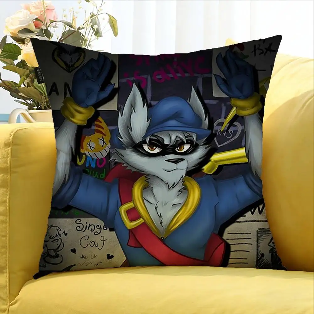 Sly Cooperes Various Sizes Square Pillow Case For Car Home Bedchamber Decor