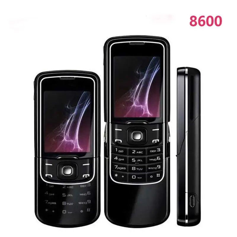 New! Original 8600 Luna Refurbished Mobile Cell Phone Unlocked GSM Quad-Band Arabic Russian Hebrew Keyboard, Made on 2007 in