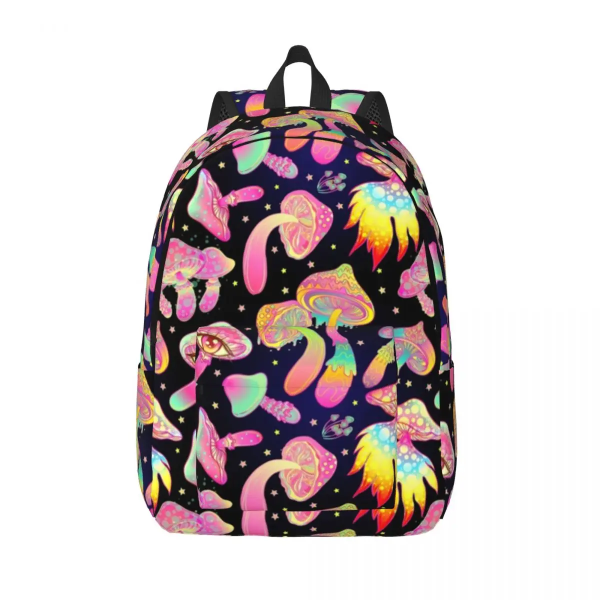 

Psychedelic Mushroom Colorful Art for Men Women Student School Book Bags Fantasy Daypack Middle High College Lightweight