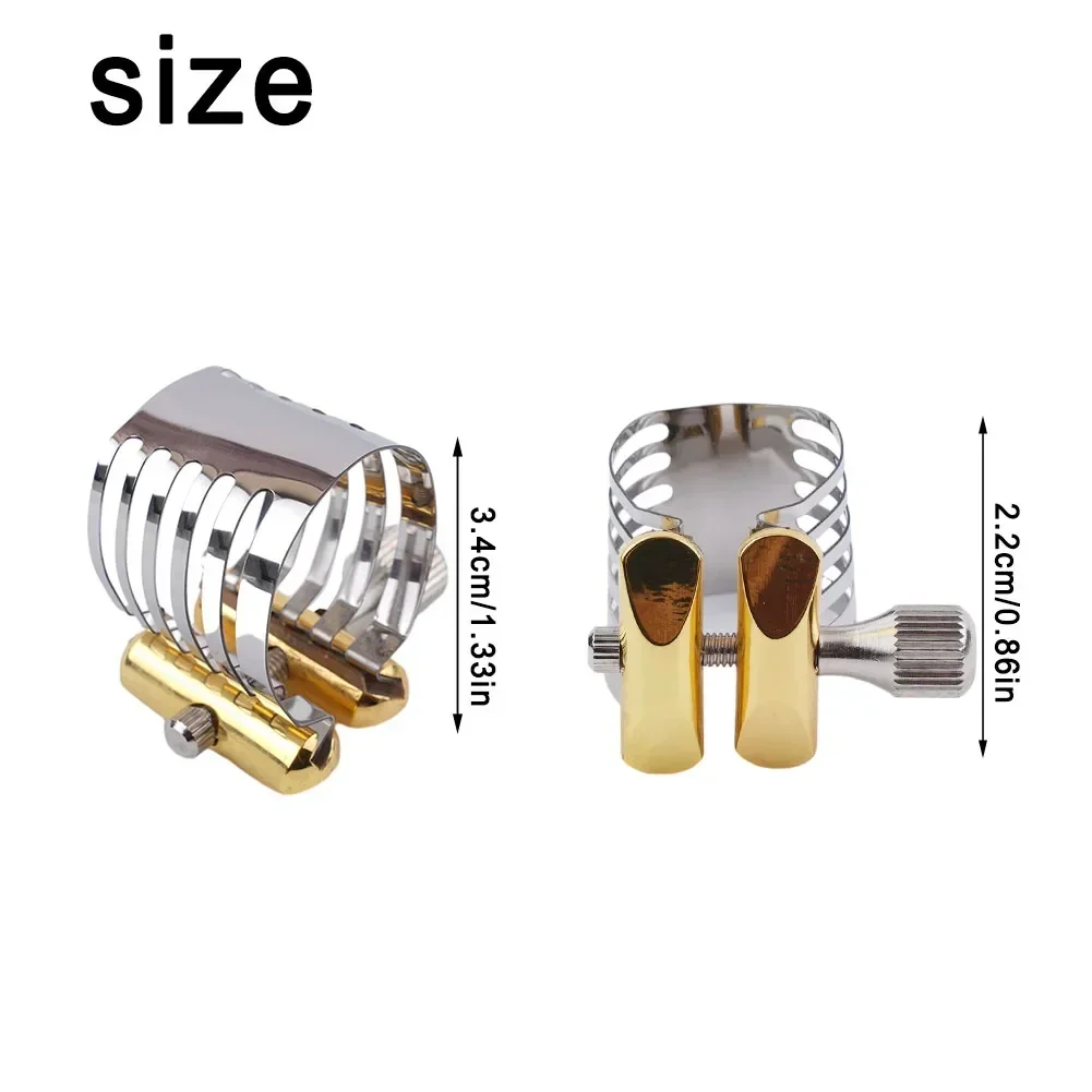 Saxophone Clip Sax Ligature Metal Parts Replacement Silver For Tenor Saxophone Mouthpiece Gold Easy To Install